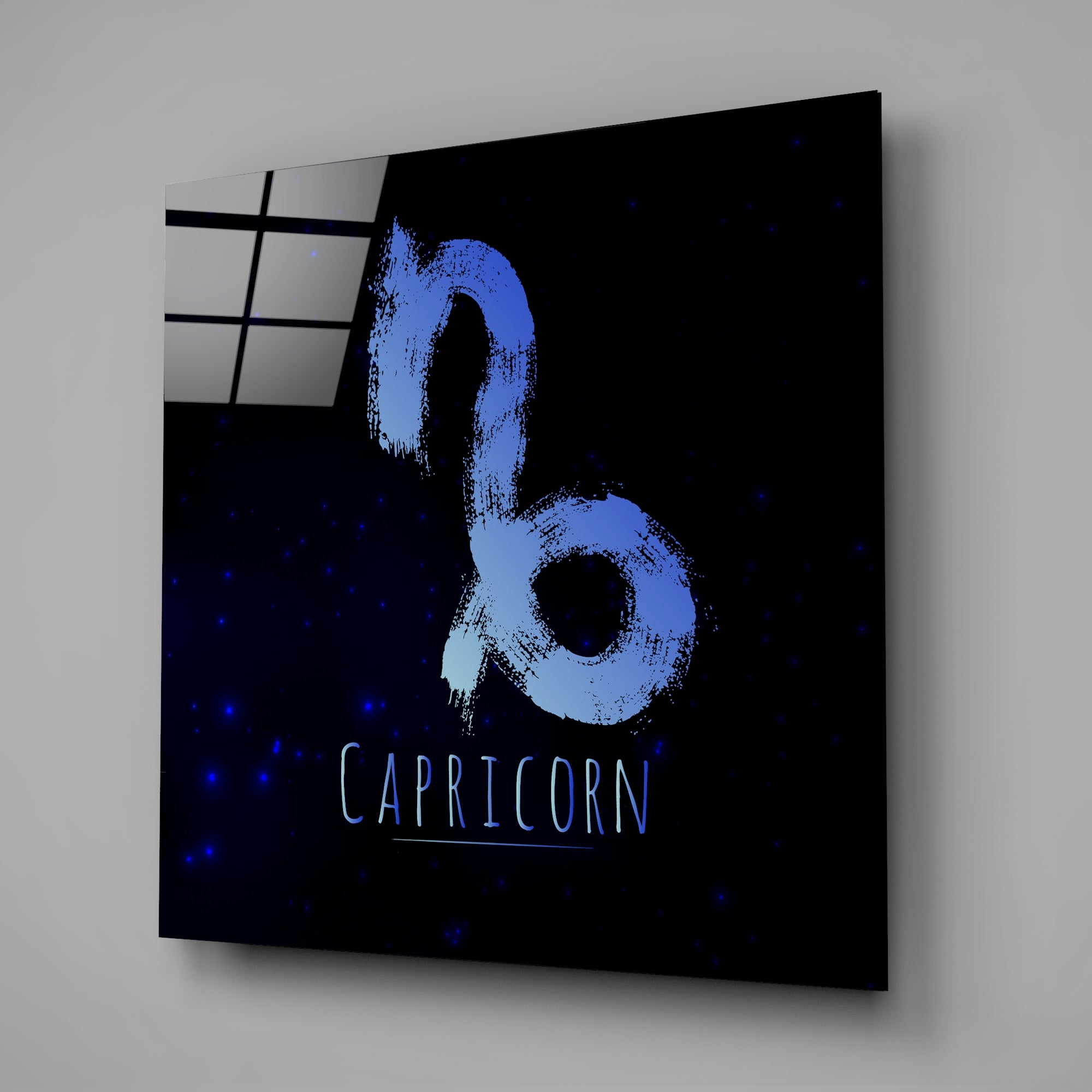 Horoscopes - Capricorn Glass Wall Art.