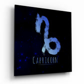 Horoscopes - Capricorn Glass Wall Art.