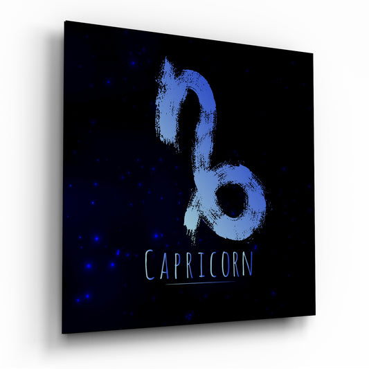 Horoscopes - Capricorn Glass Wall Art.