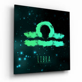 Horoscopes - Libra Glass Wall Art.
