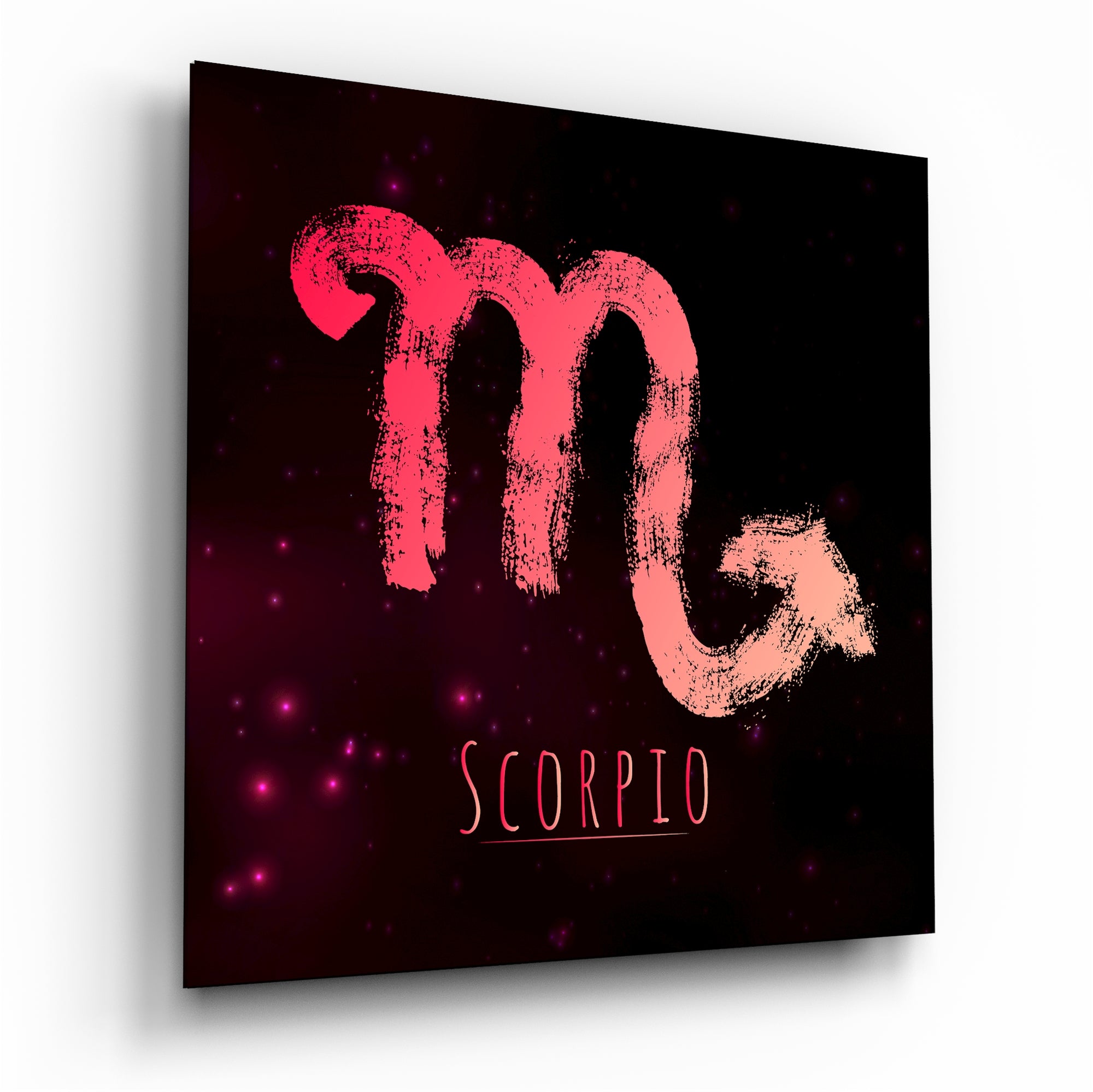 Horoscopes - Scorpio Glass Wall Art.