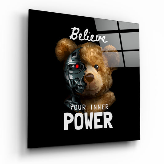 Inner Power Glass Wall Art.