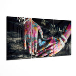 Hands Glass Wall Art.