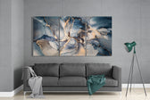 Blue Glass Wall Art.