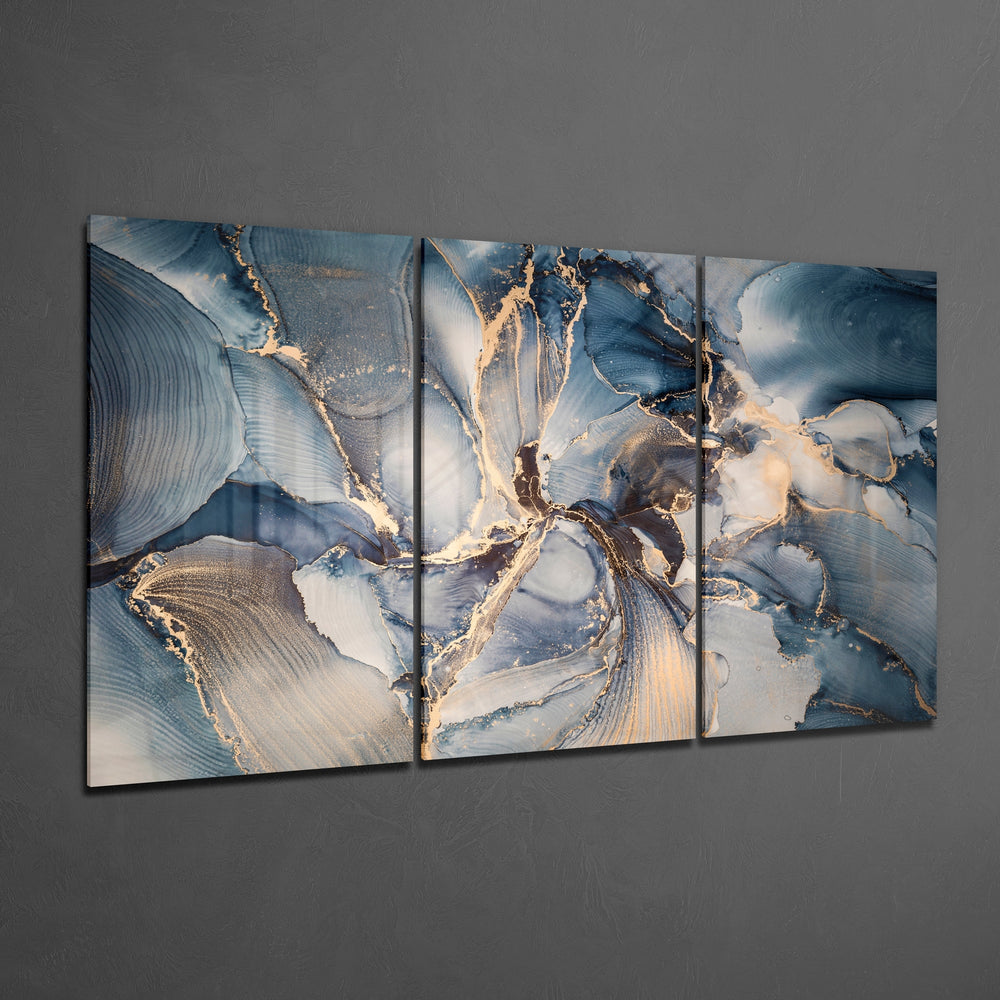 Blue Glass Wall Art.