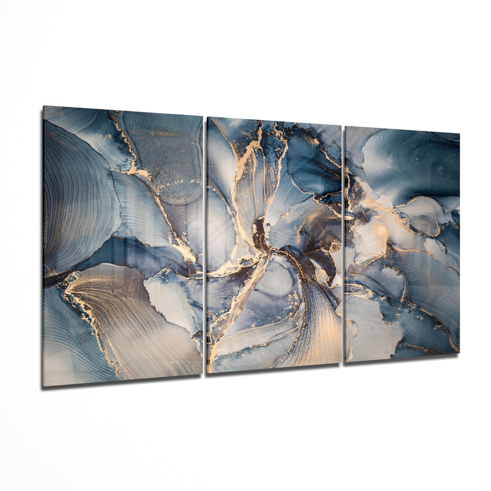 Blue Glass Wall Art.