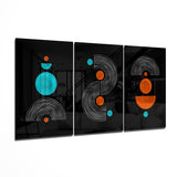 3 Wise Shapes Glass Wall Art