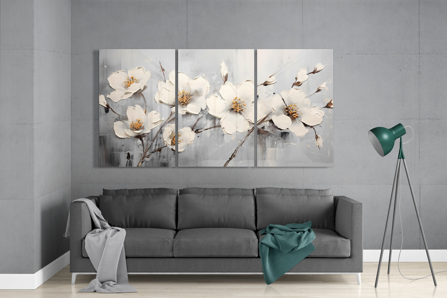 Daisies Glass Wall Art.