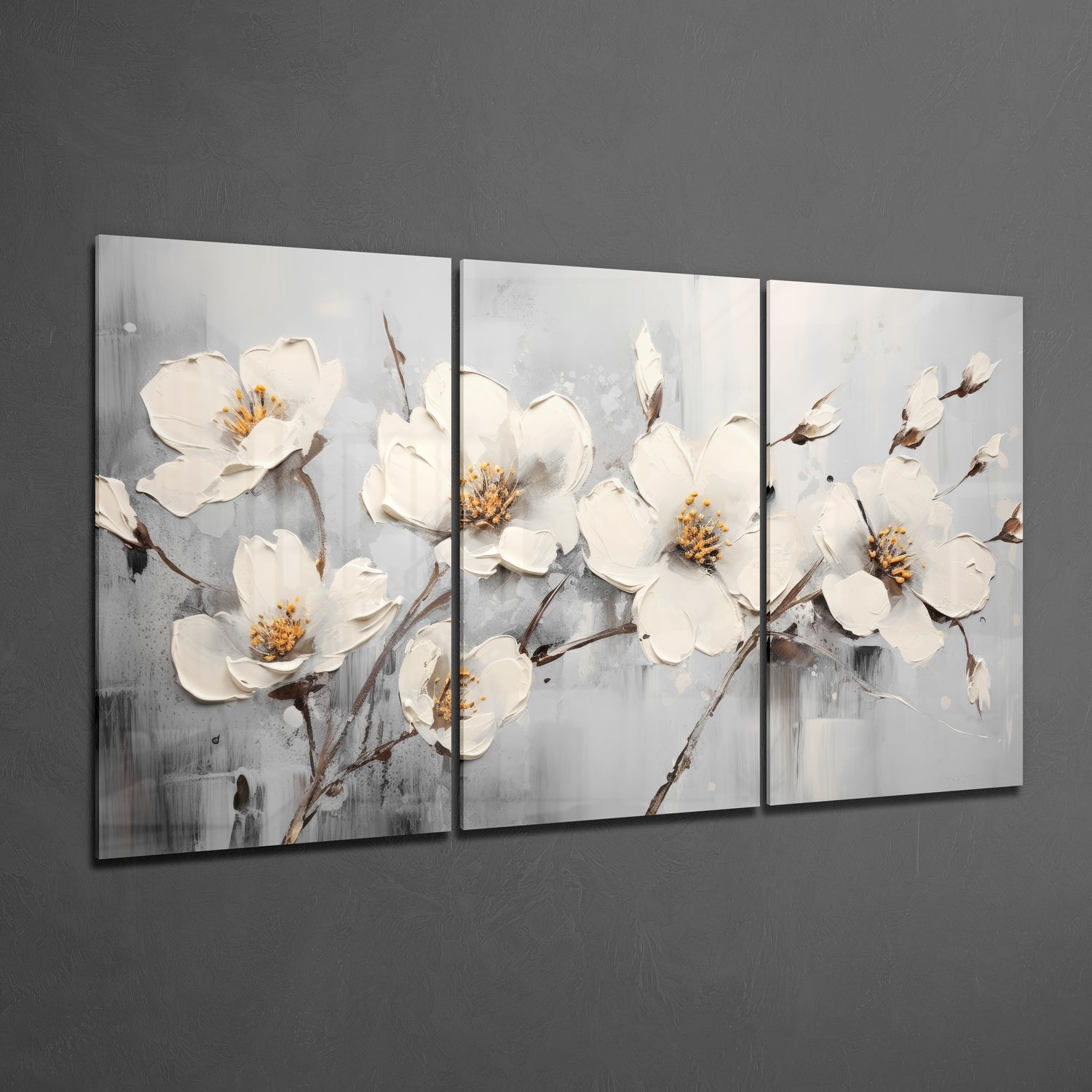 Daisies Glass Wall Art.