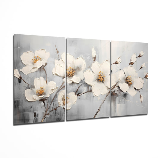 Daisies Glass Wall Art.