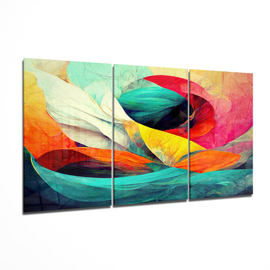 Waves Glass Wall Art.