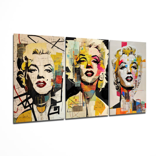 Golden Age Starlet Glass Wall Art