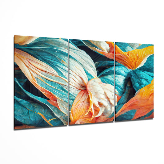 Flowers Glass Wall Art.
