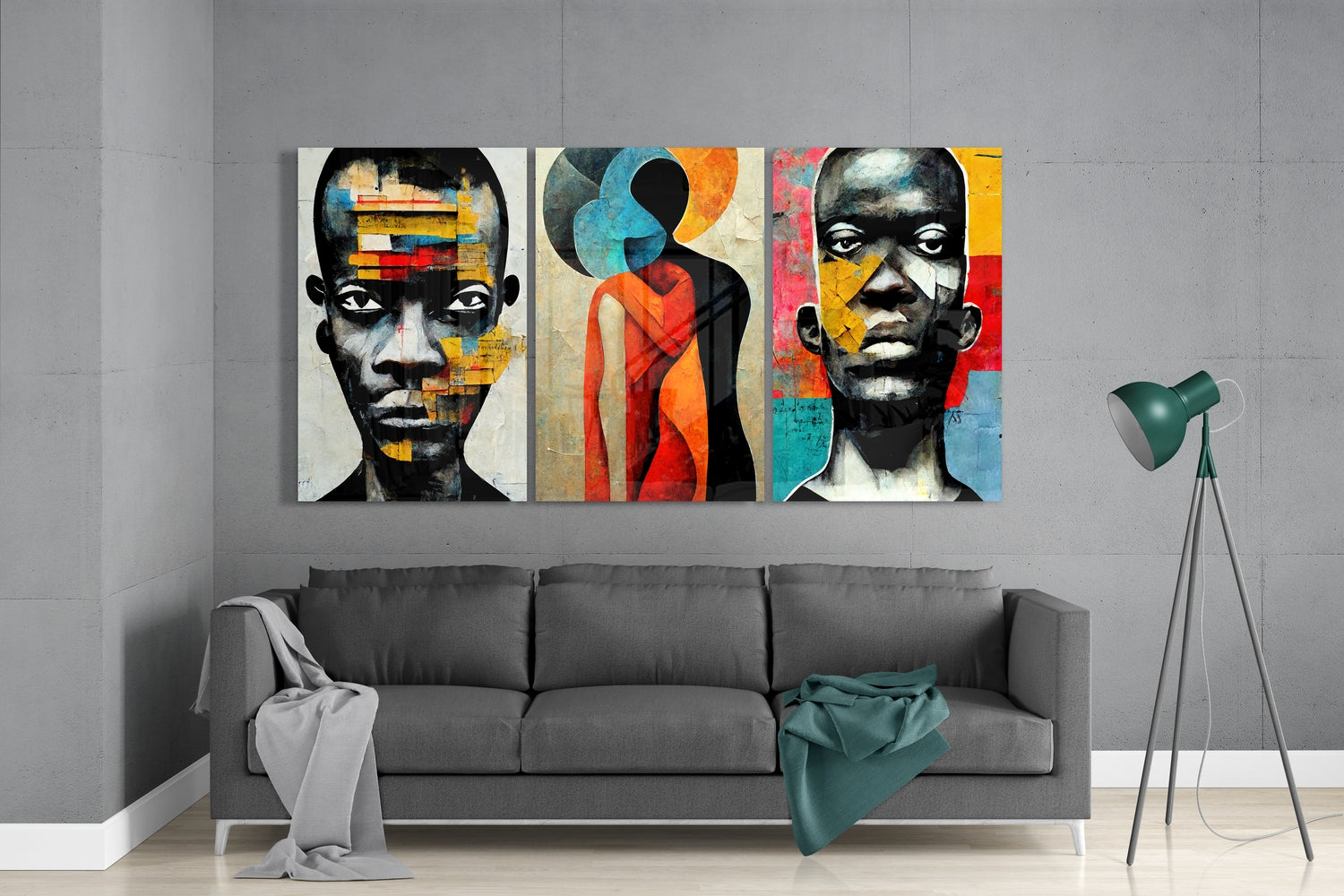 Afriki Glass Wall Art.