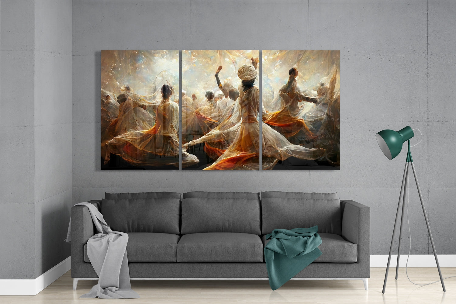 Dervishes Glass Wall Art.