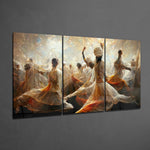Dervishes Glass Wall Art.