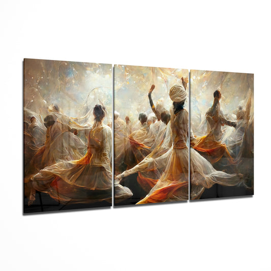 Dervishes Glass Wall Art.