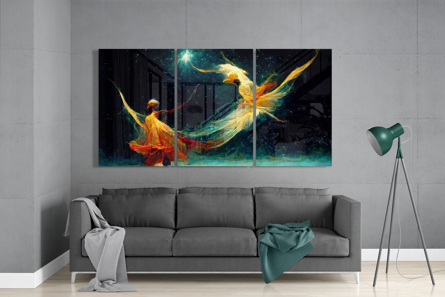 Whirling Glass Wall Art.