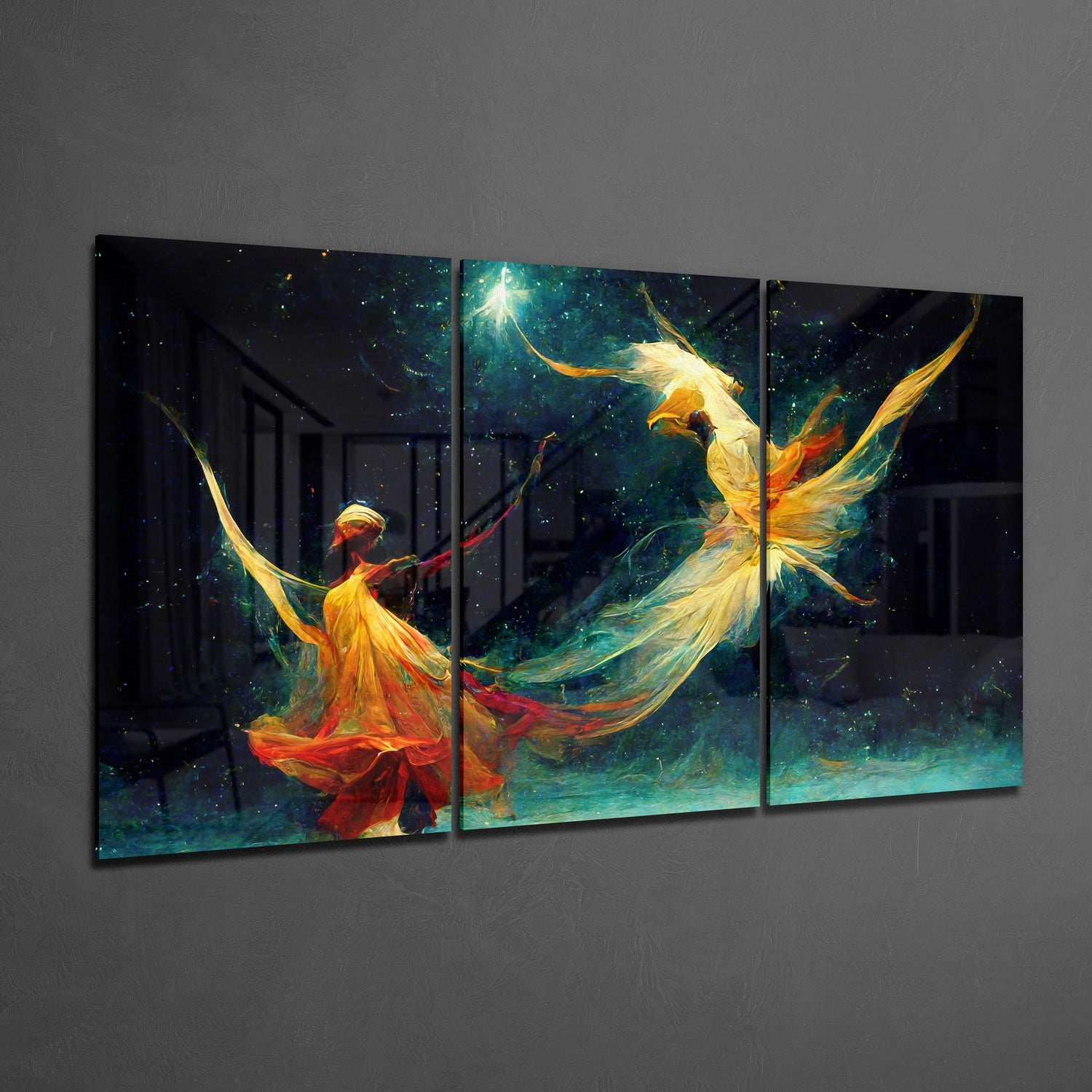 Whirling Glass Wall Art.