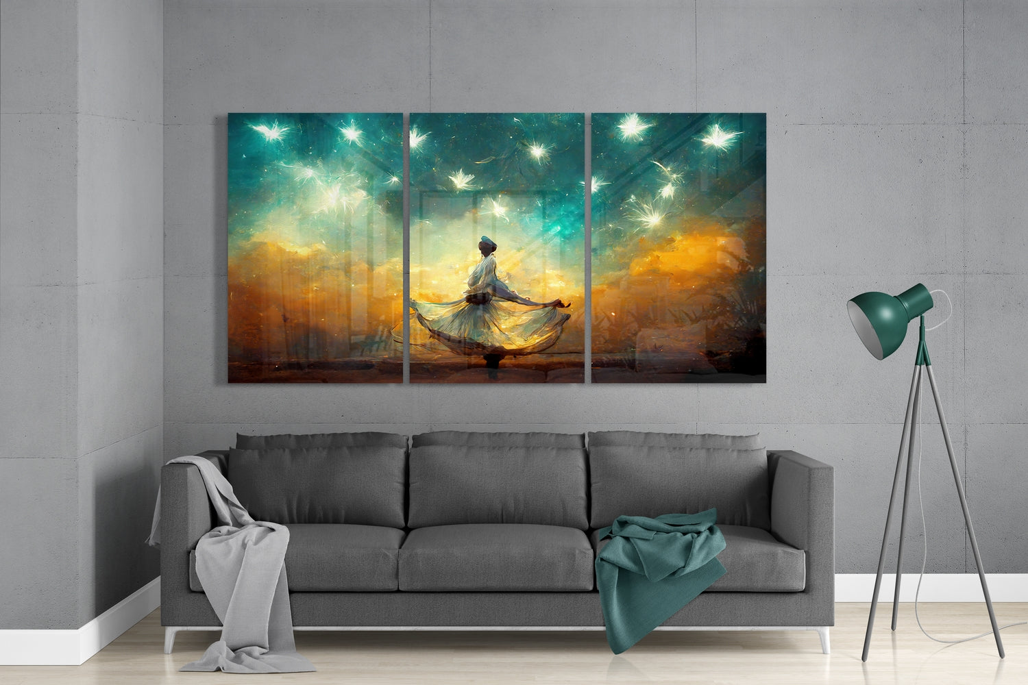 Under the Sky Glass Wall Art.