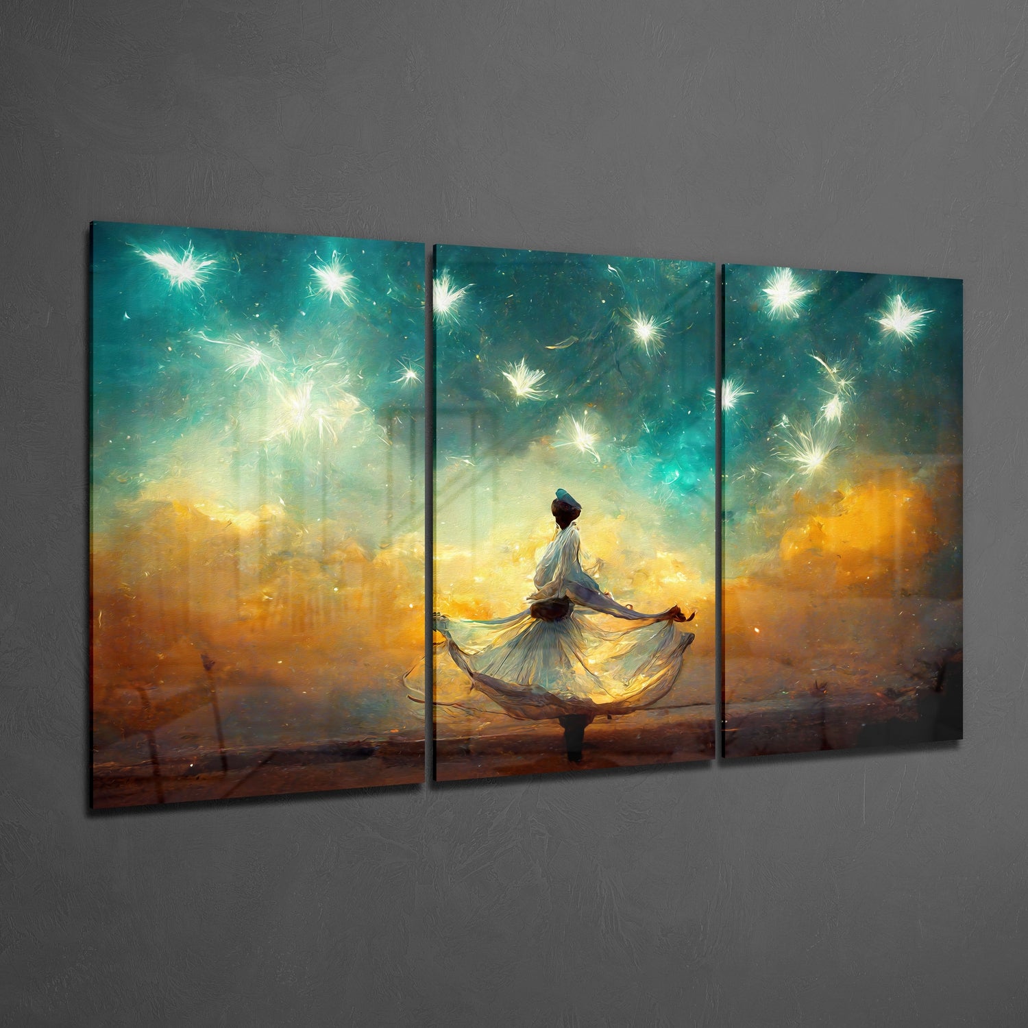 Under the Sky Glass Wall Art.