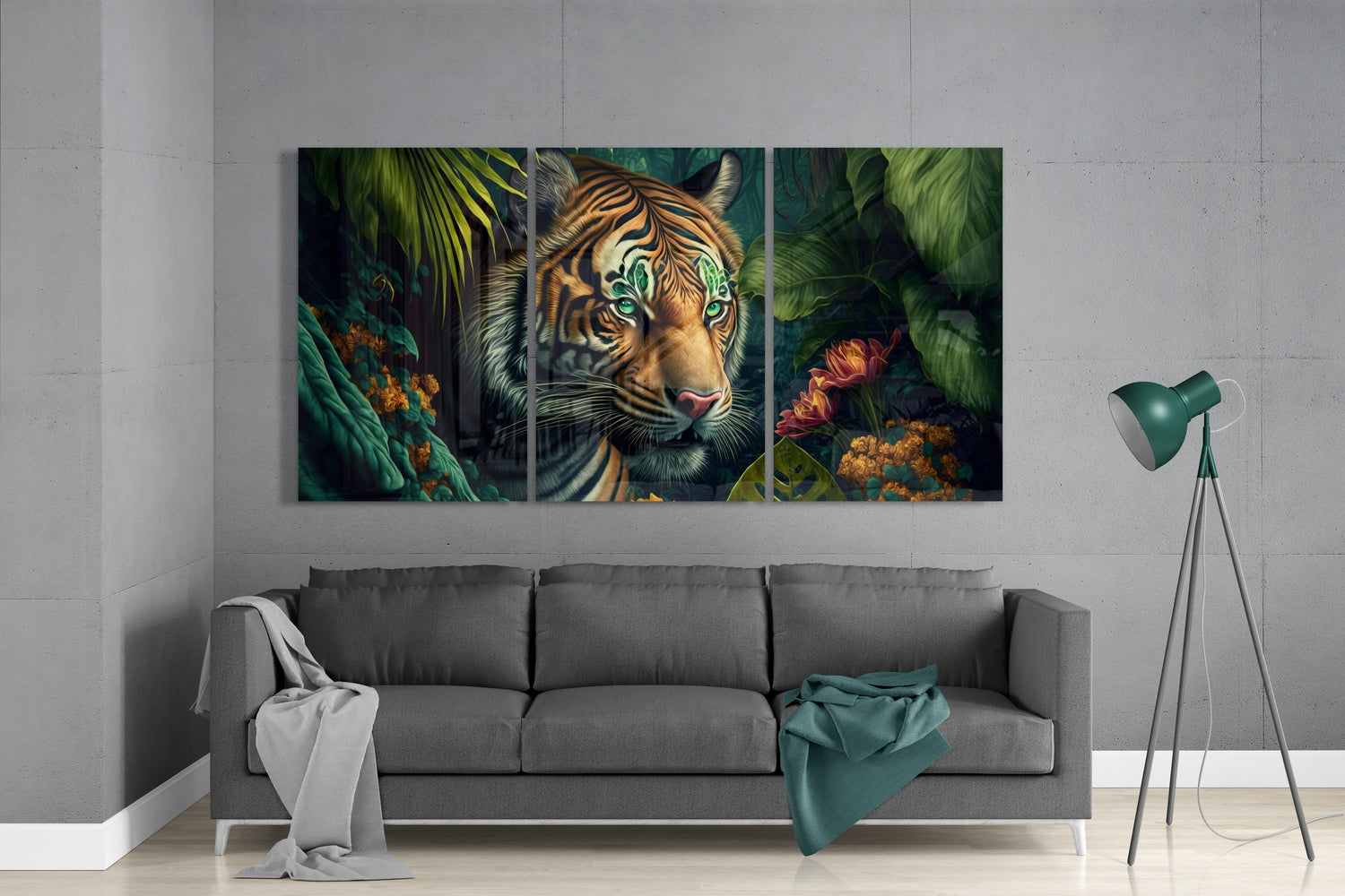 Hunter Glass Wall Art.