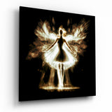 Flame Dancer Glass Wall Art  || Designers Collection.