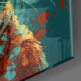 Intellectual Cat Glass Wall Art  || Designers Collection.