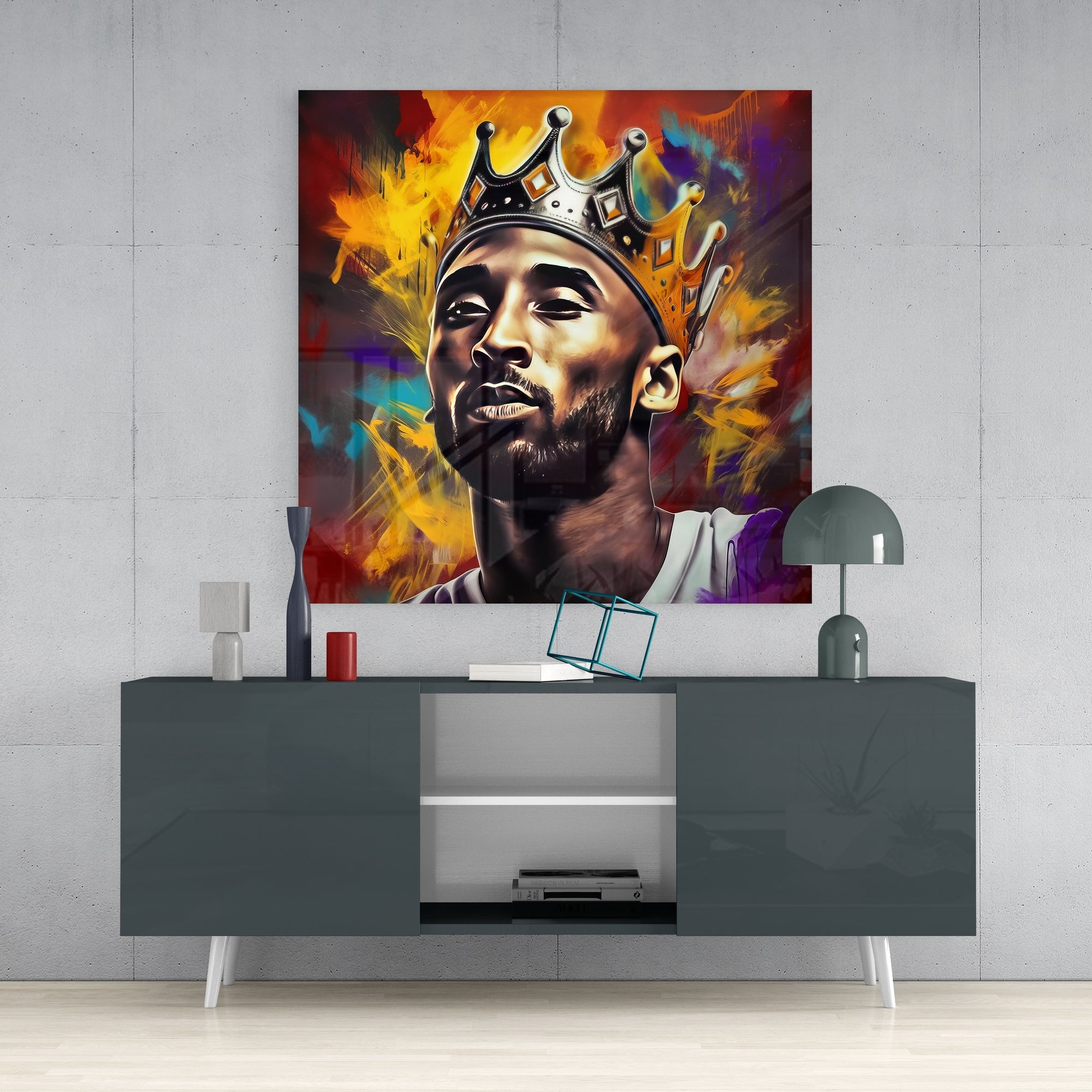 Kobe Bryant Glass Wall Art  || Designers Collection.