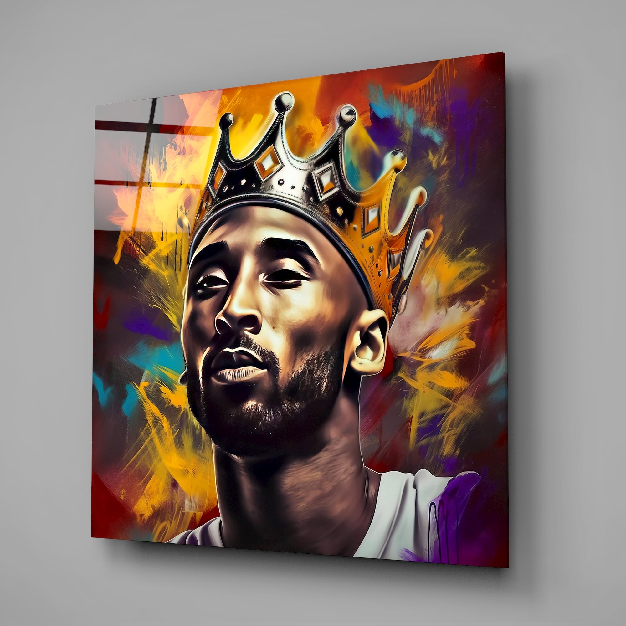 Kobe Bryant Glass Wall Art  || Designers Collection.