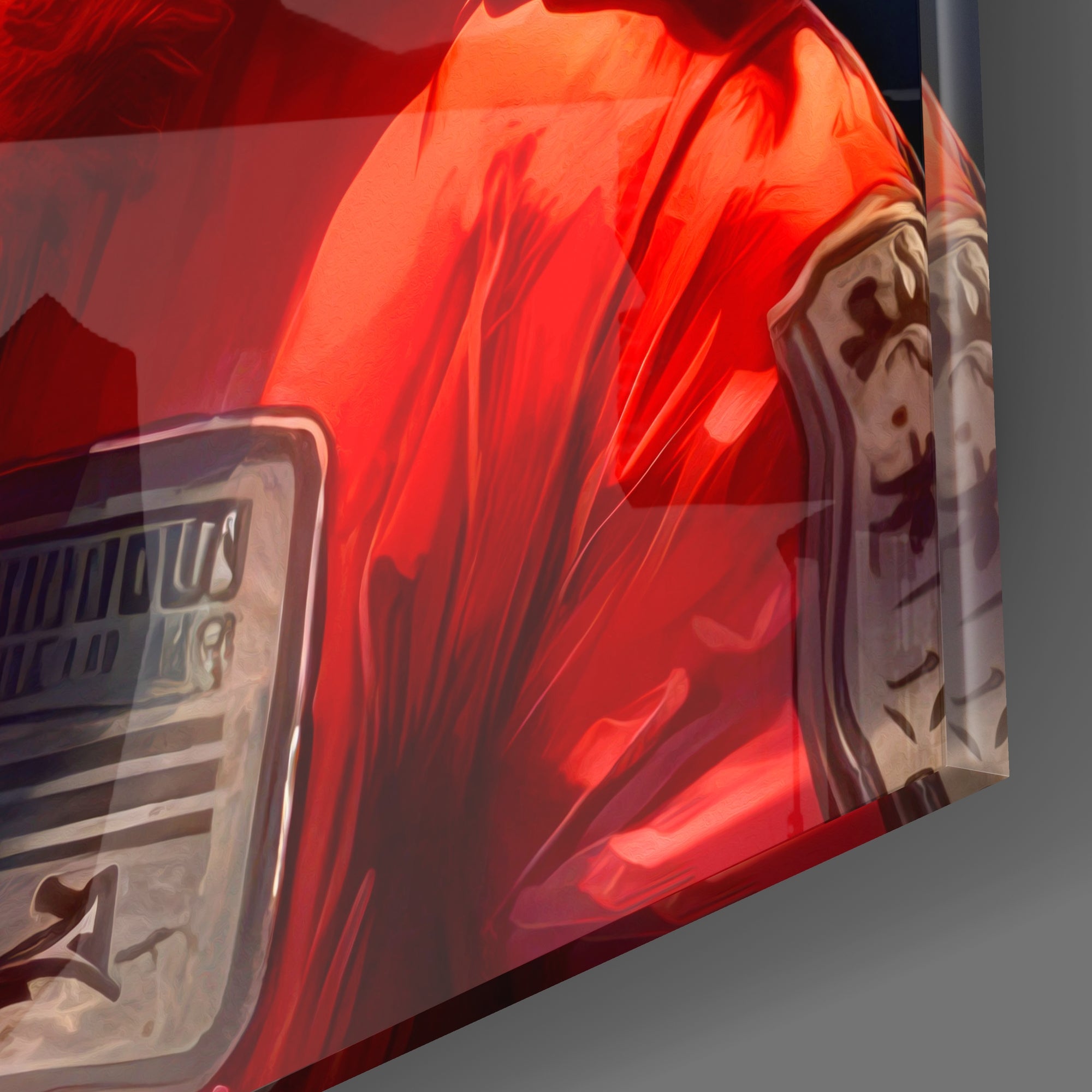 Hippie Lion Glass Wall Art  || Designers Collection.