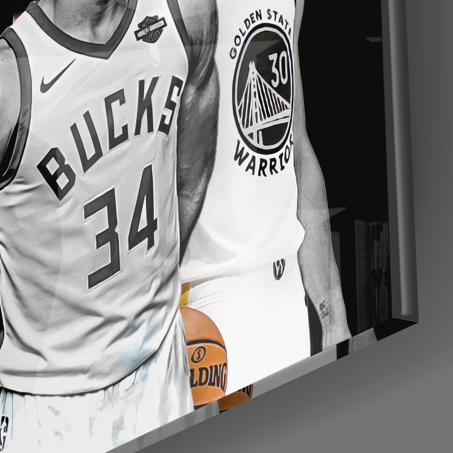 Nba All Star Glass Wall Art.