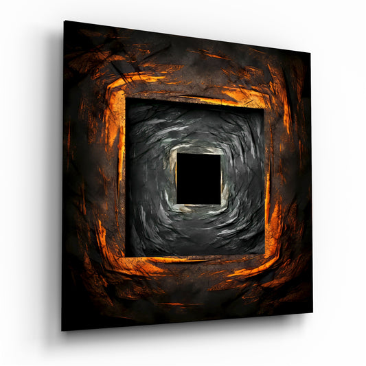 Square Hole Glass Wall Art.