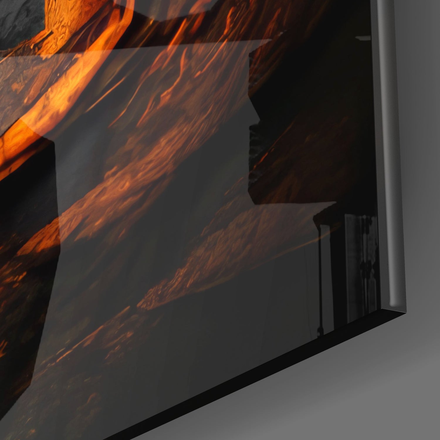 Square Hole Glass Wall Art.