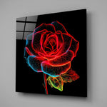 Rose Glass Wall Art.