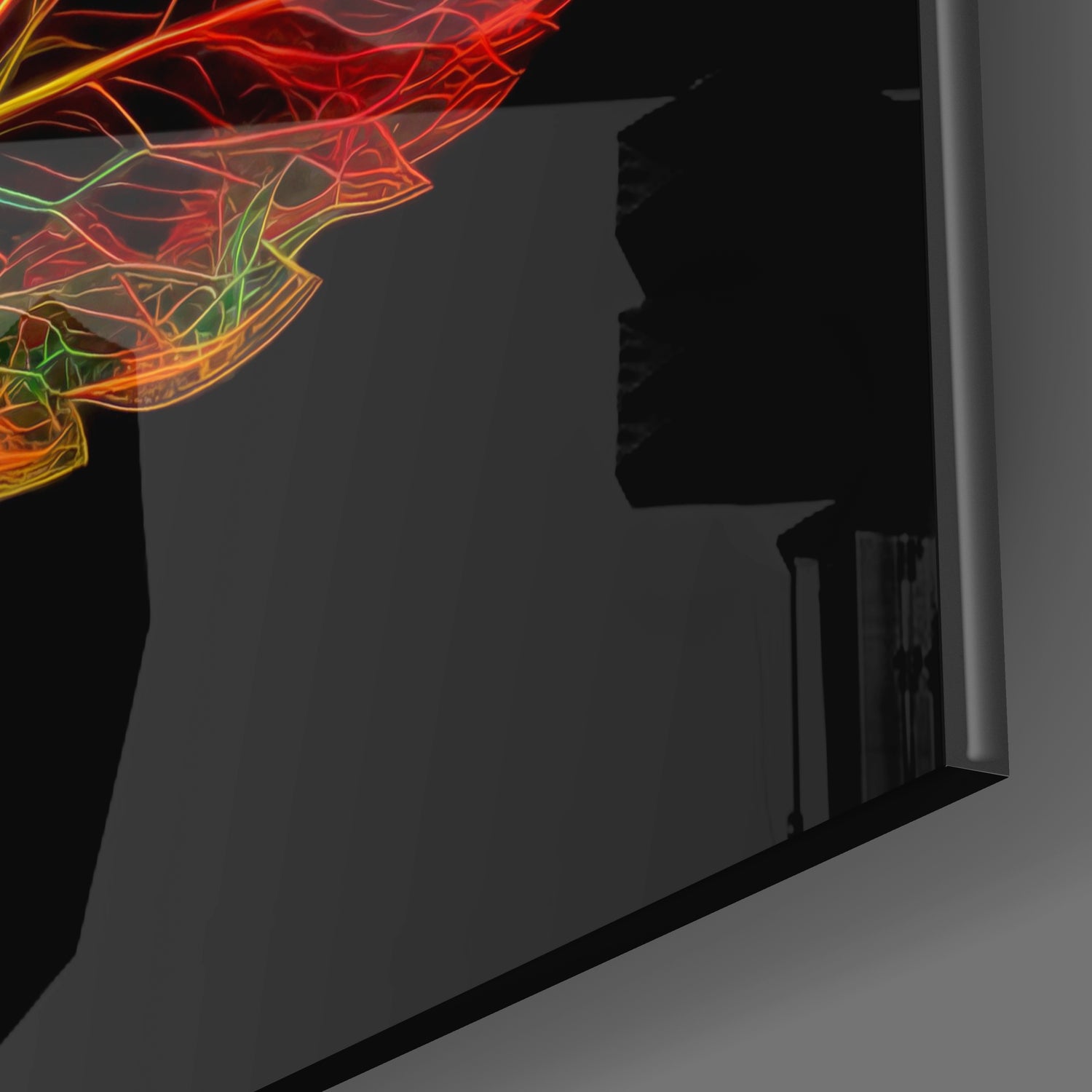 Rose Glass Wall Art.