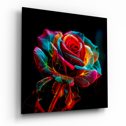 Rose Glass Wall Art.