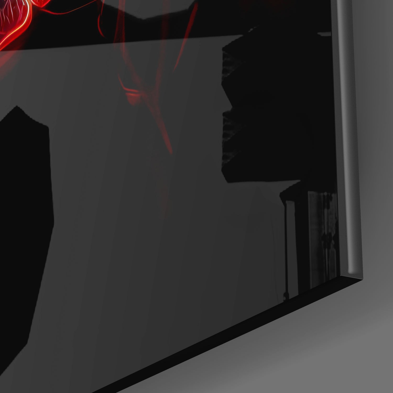 Rose Glass Wall Art.