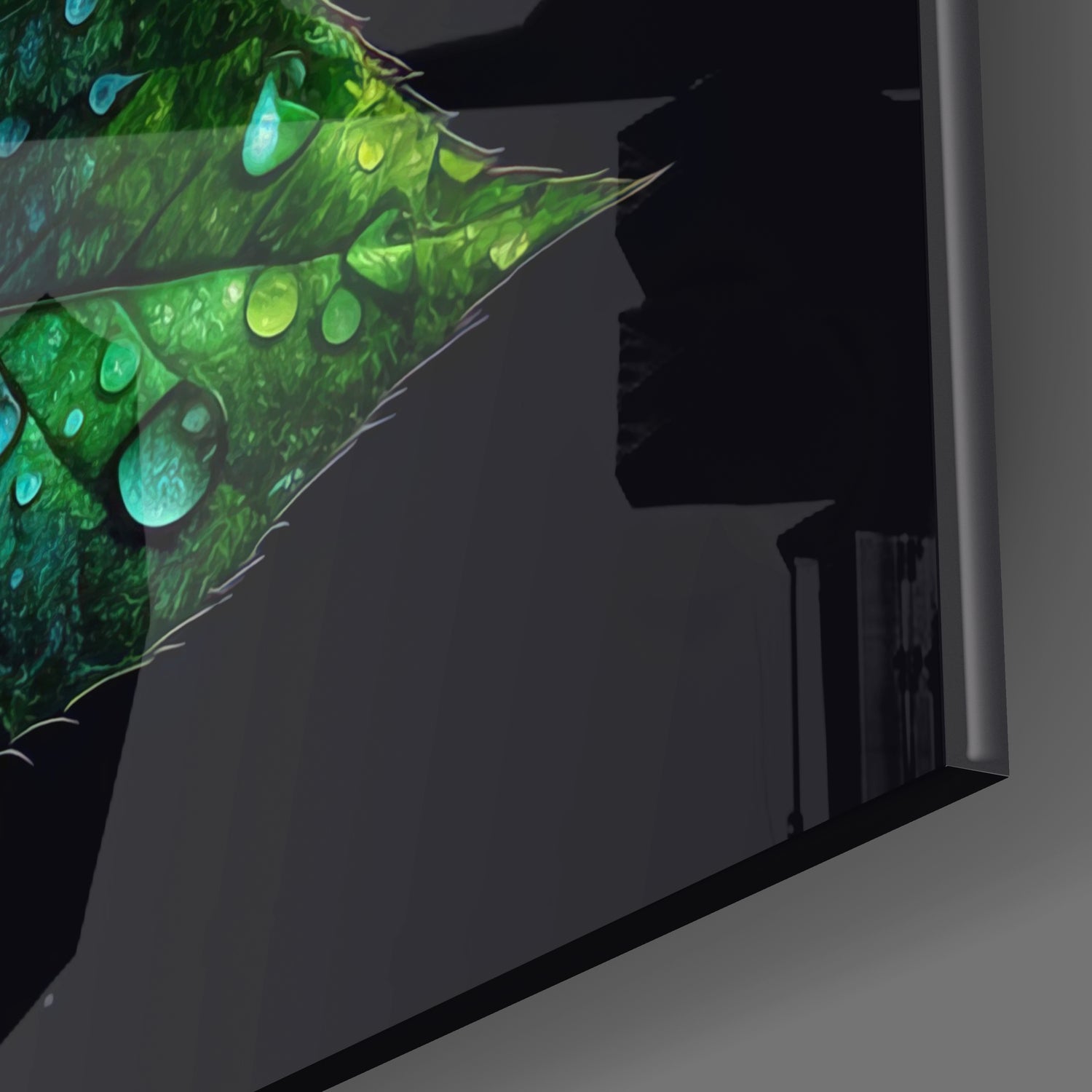 Yellow Rose Glass Wall Art.