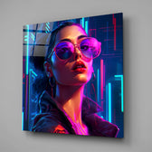 Young Girl Glass Wall Art.