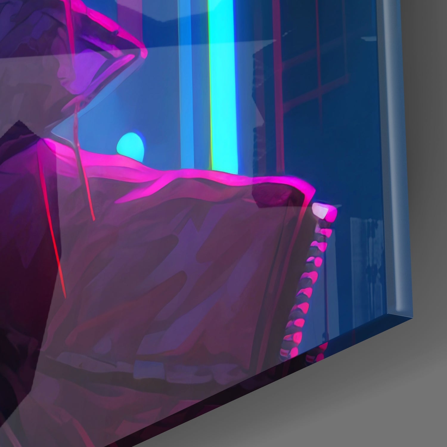 Young Girl Glass Wall Art.