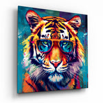 Cool Tiger Glass Wall Art.