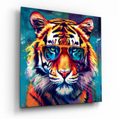 Cool Tiger Glass Wall Art.
