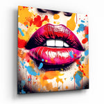 Retro Lip Glass Wall Art.