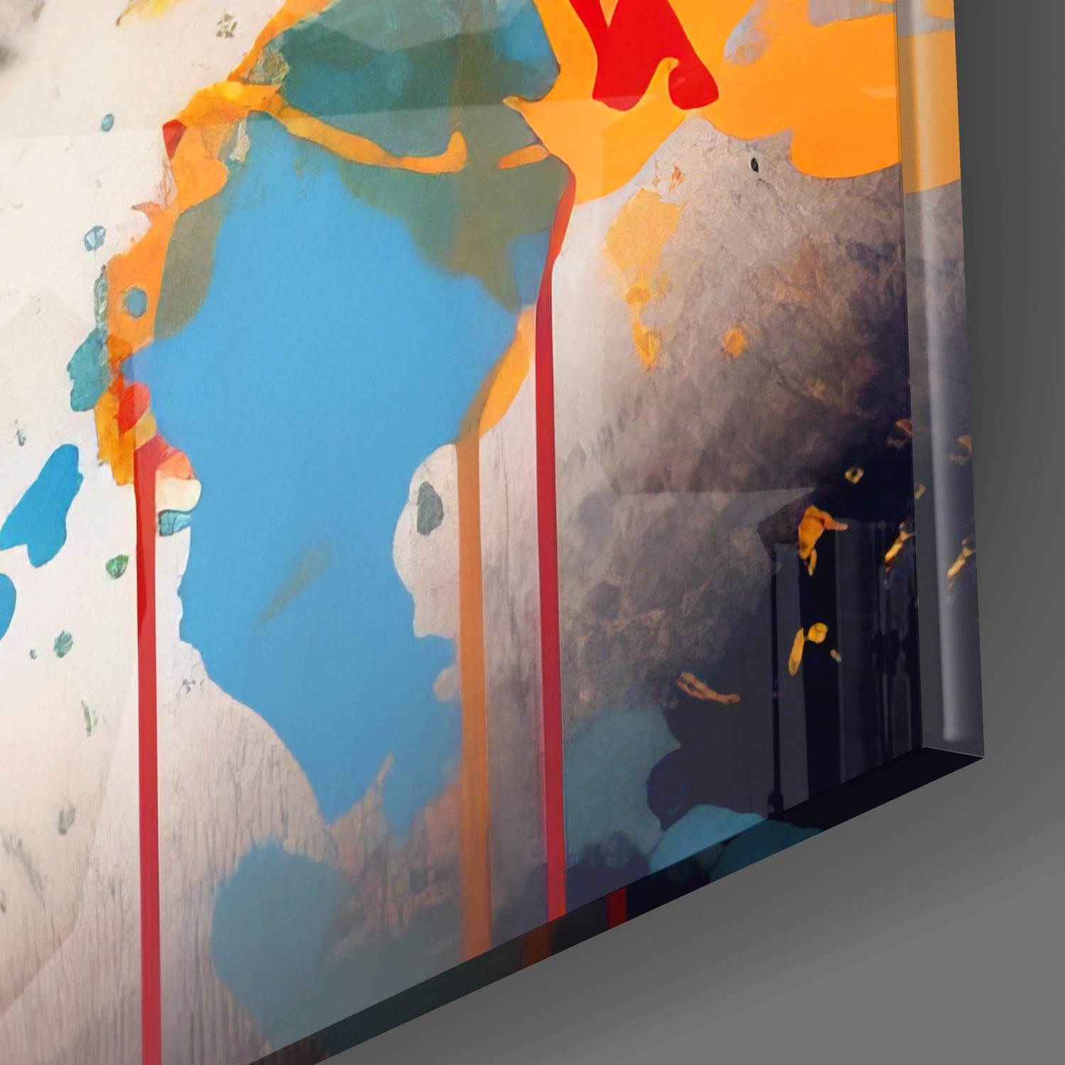 Retro Lip Glass Wall Art.