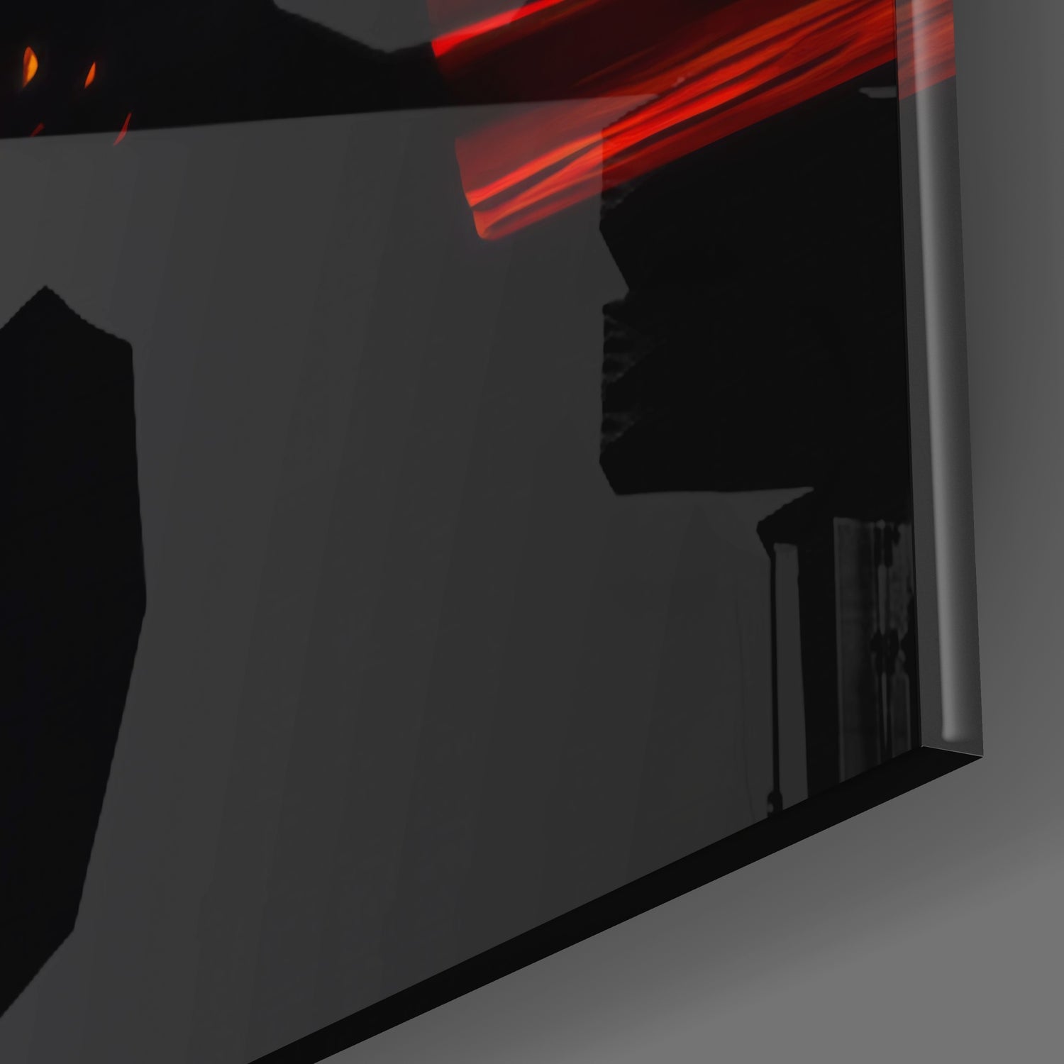 Monalisa Cat Glass Wall Art.