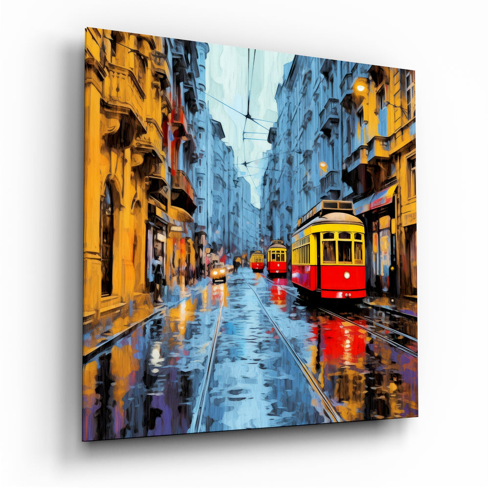 Istiklal Street Glass Wall Art.