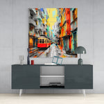 Tram Glass Wall Art.