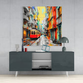Tram Glass Wall Art.