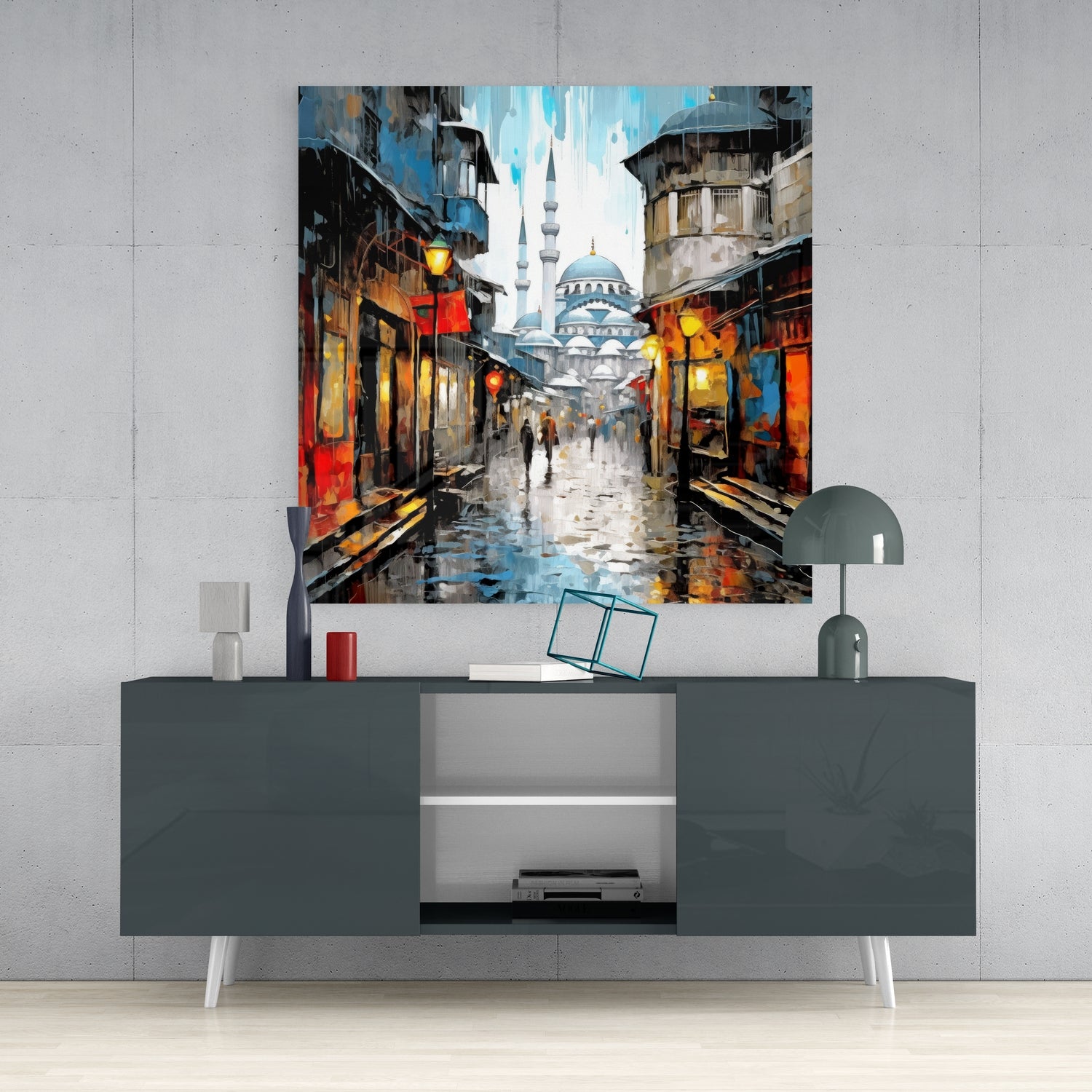 Istanbul Glass Wall Art.